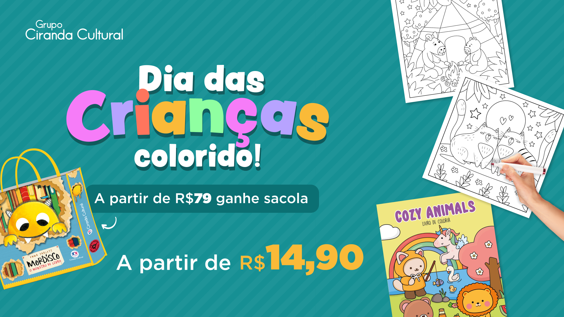 Dia das Crianças Livro de colorir